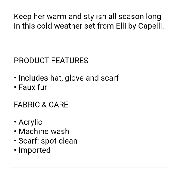 Girls hat, glove, and scarf set - Picture 6 of 7